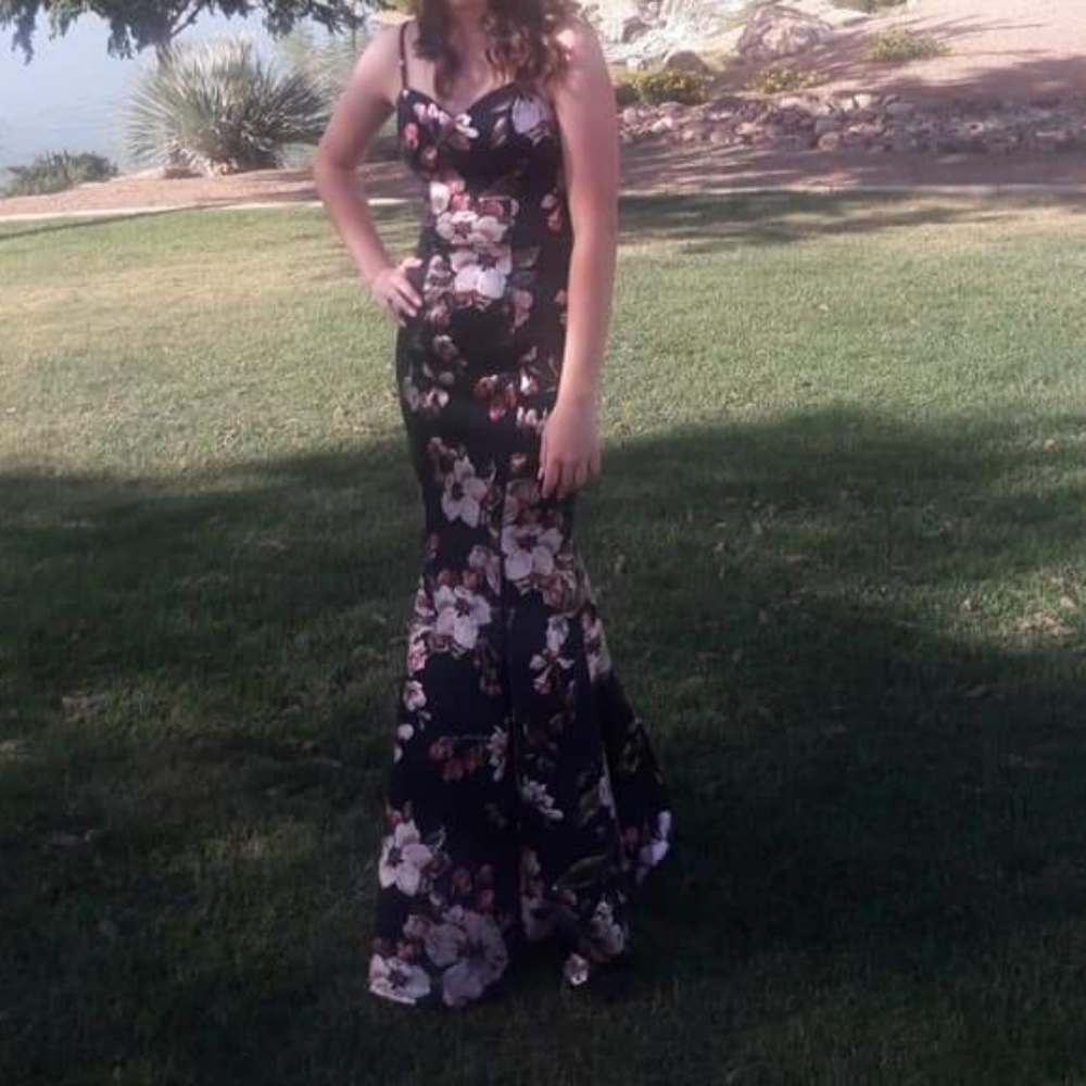 Floral Mermaid Style Dress